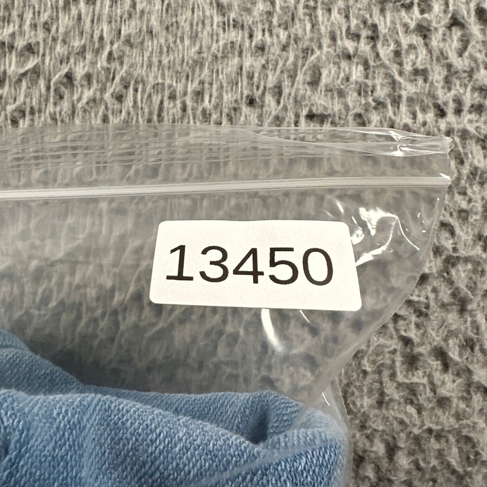 Madhappy Sweatshirt Womens M Blue‎ Terry Crewneck Pullover Cropped Boxy Washed - Picture 8 of 8